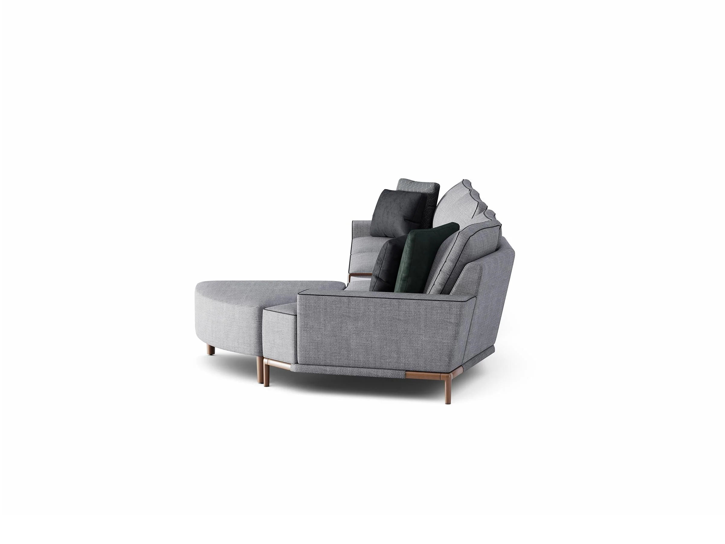 Gola Moon Sectional Sofa With Table - Image 4