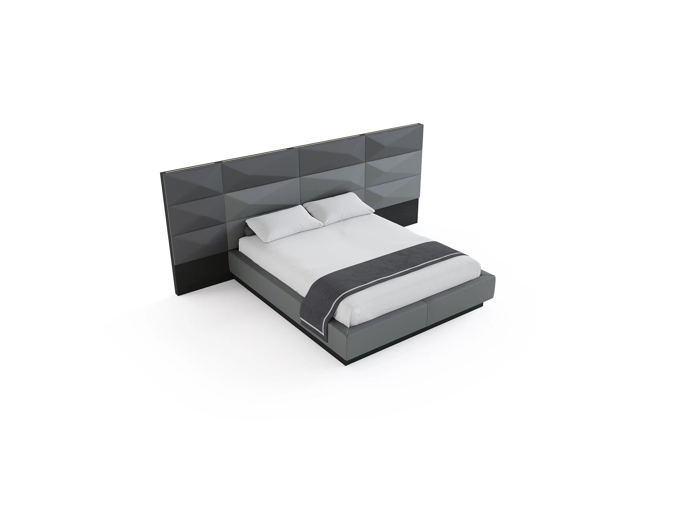 Hexa Storage Bed with Asymmetric Extensions - Image 3