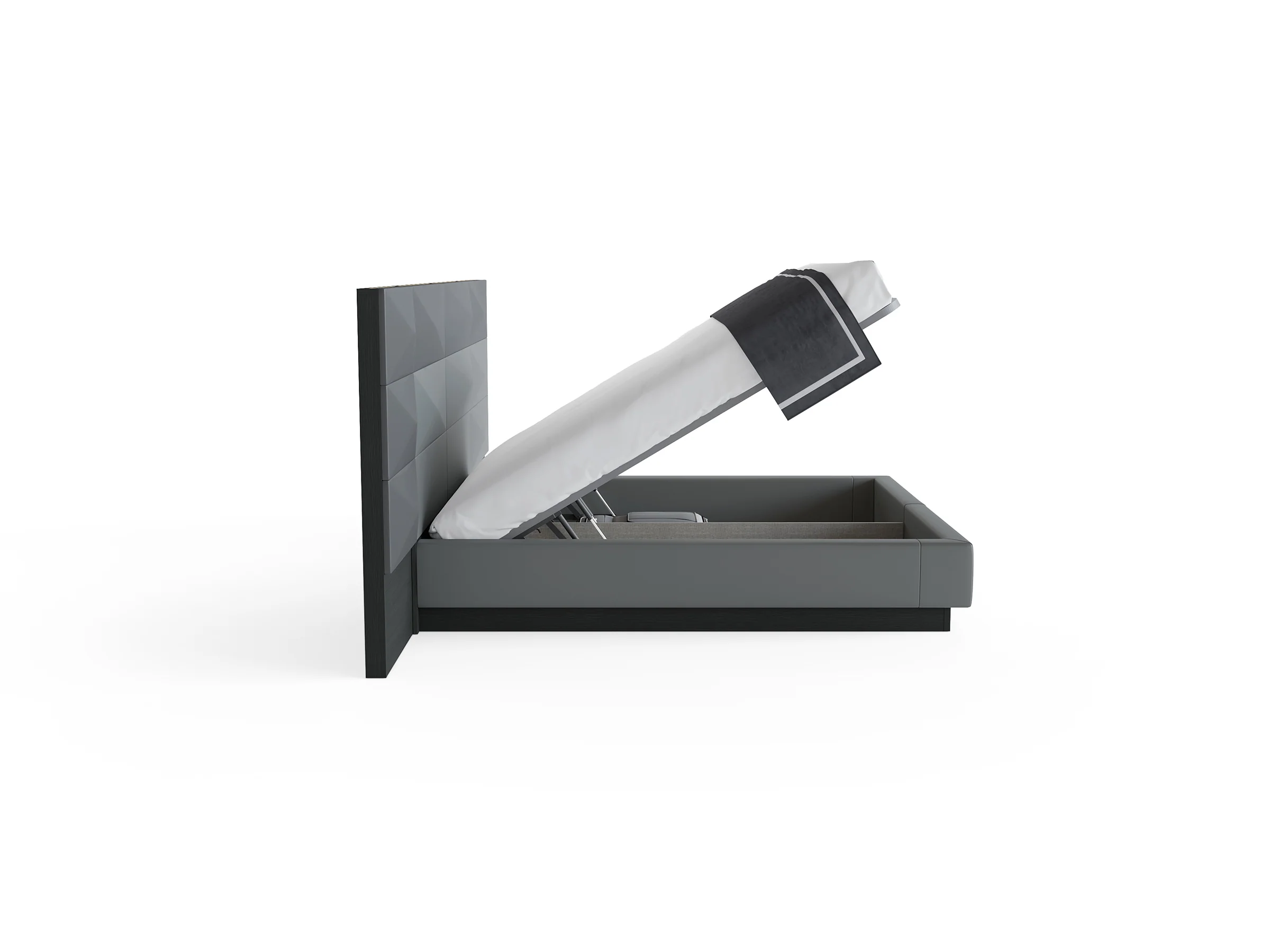 Hexa Storage Bed with Asymmetric Extensions - Image 5