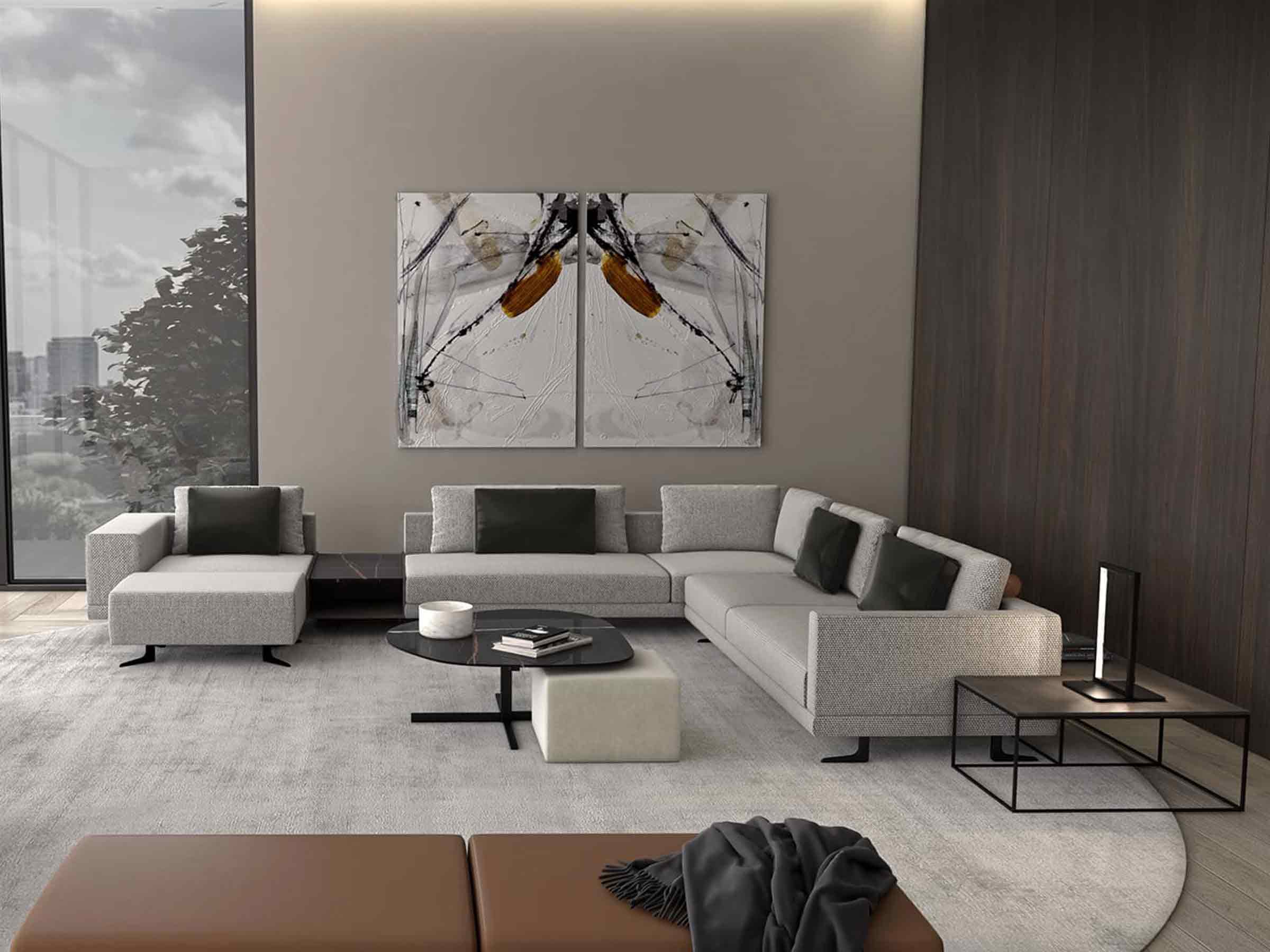 Mix Corner Sofa with Integrated Table - Image 7