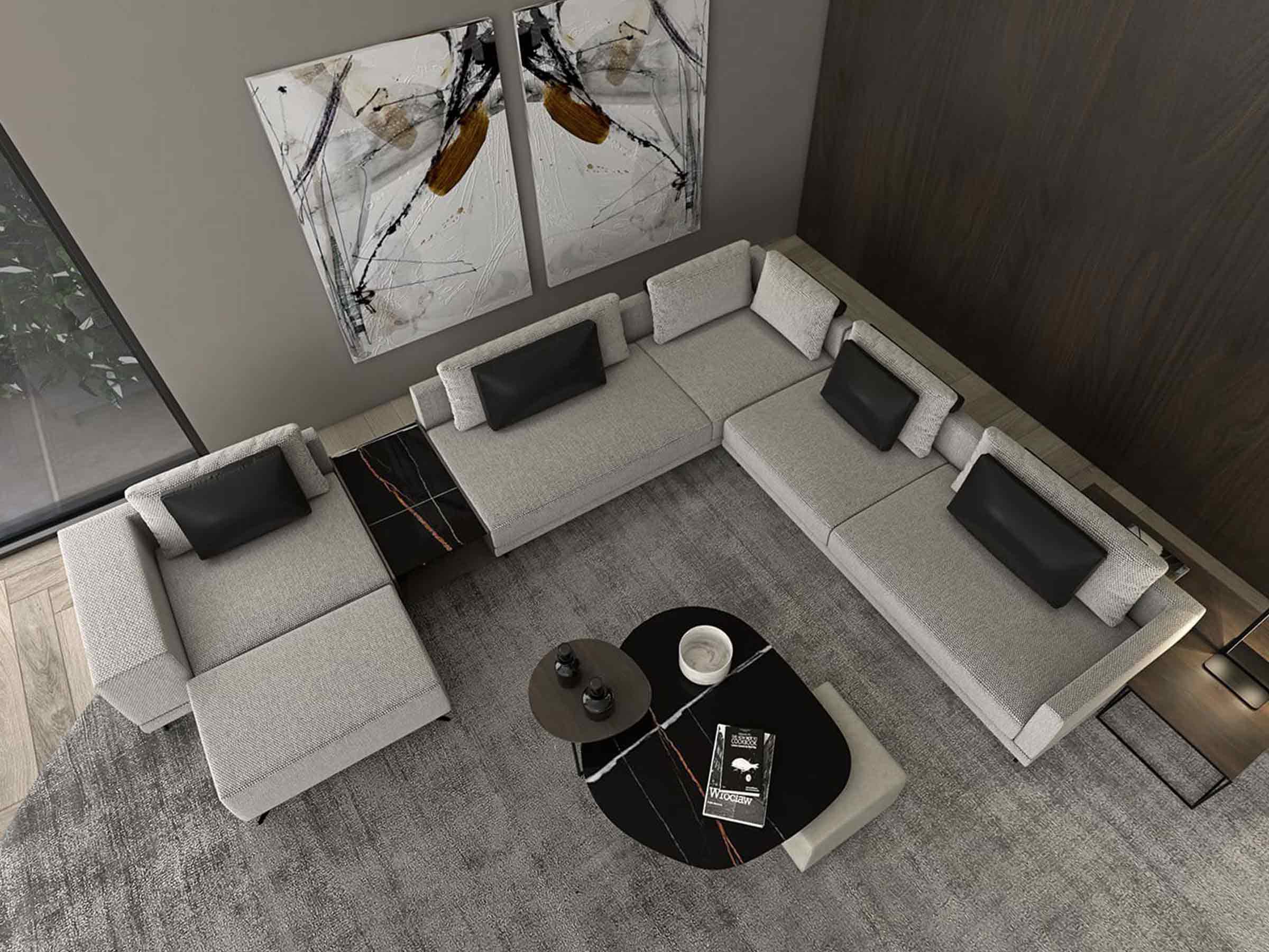 Mix Corner Sofa with Integrated Table - Image 8