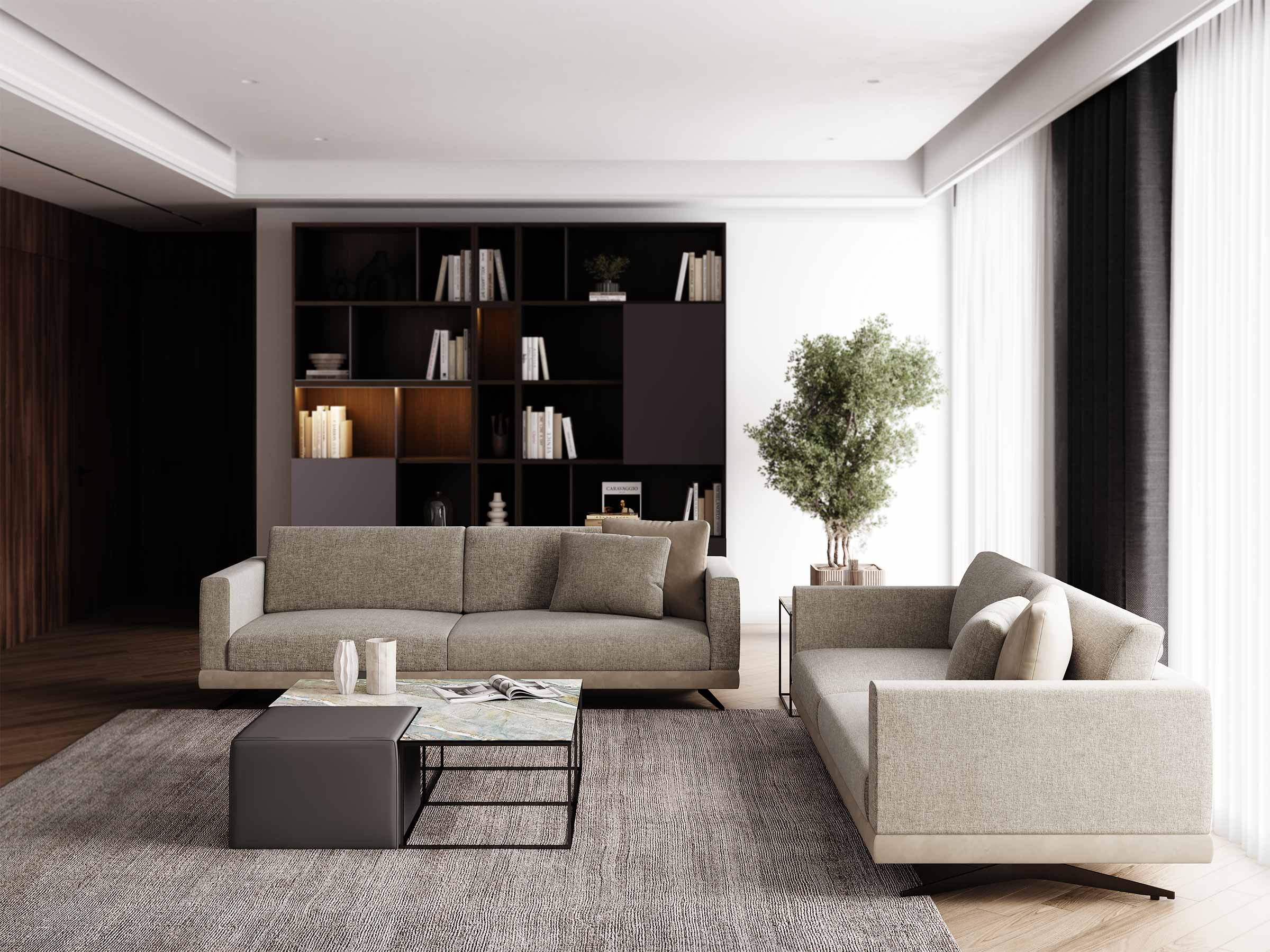 Mix Three Seater Sofa - Image 4