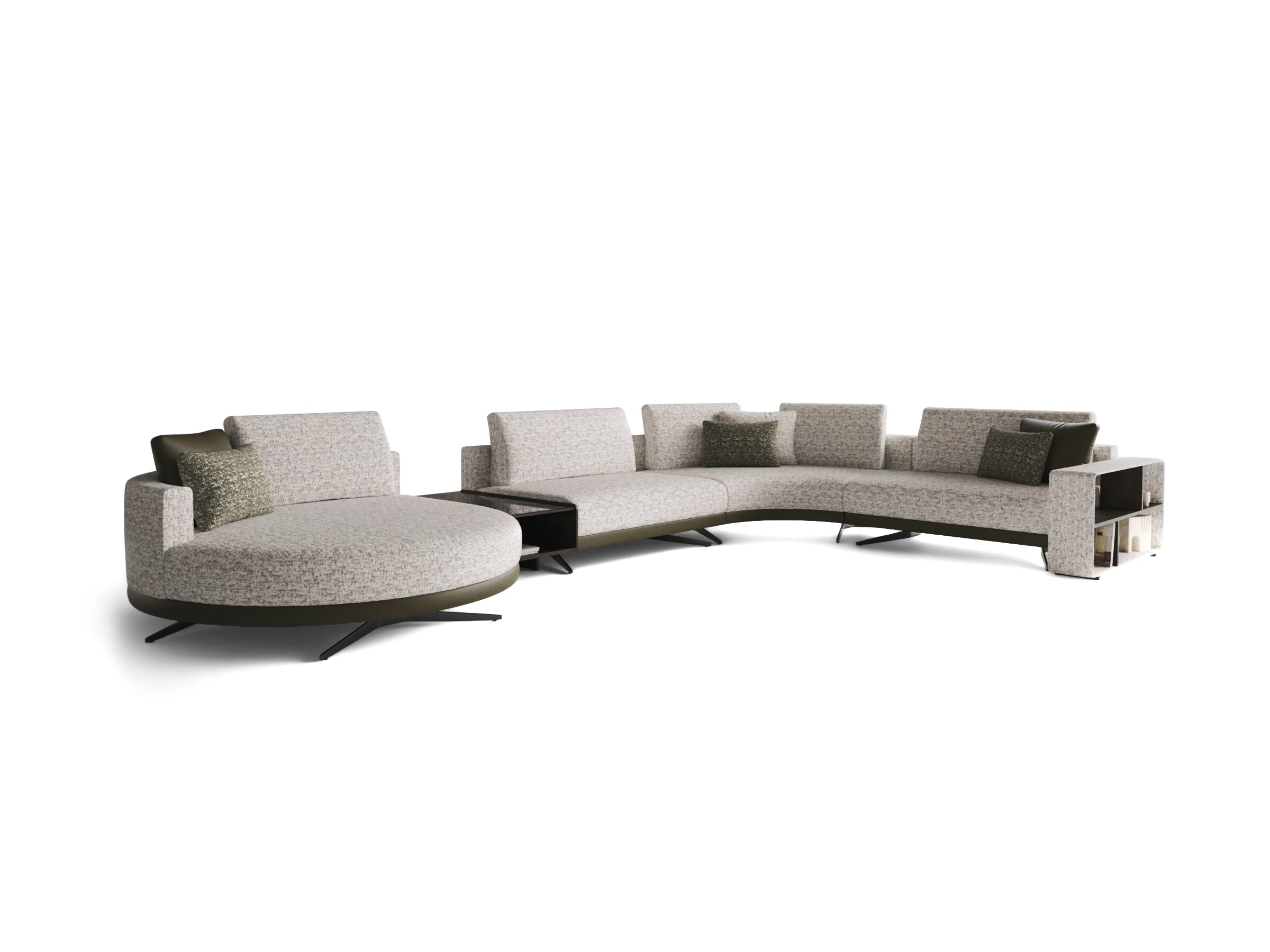 Mix Round Corner Sofa - Image 3