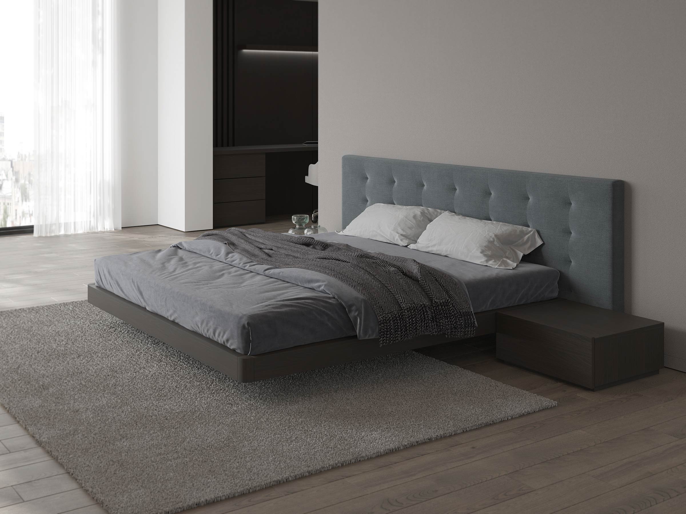 Monno Bed with Wooden Bed Frame - Image 4