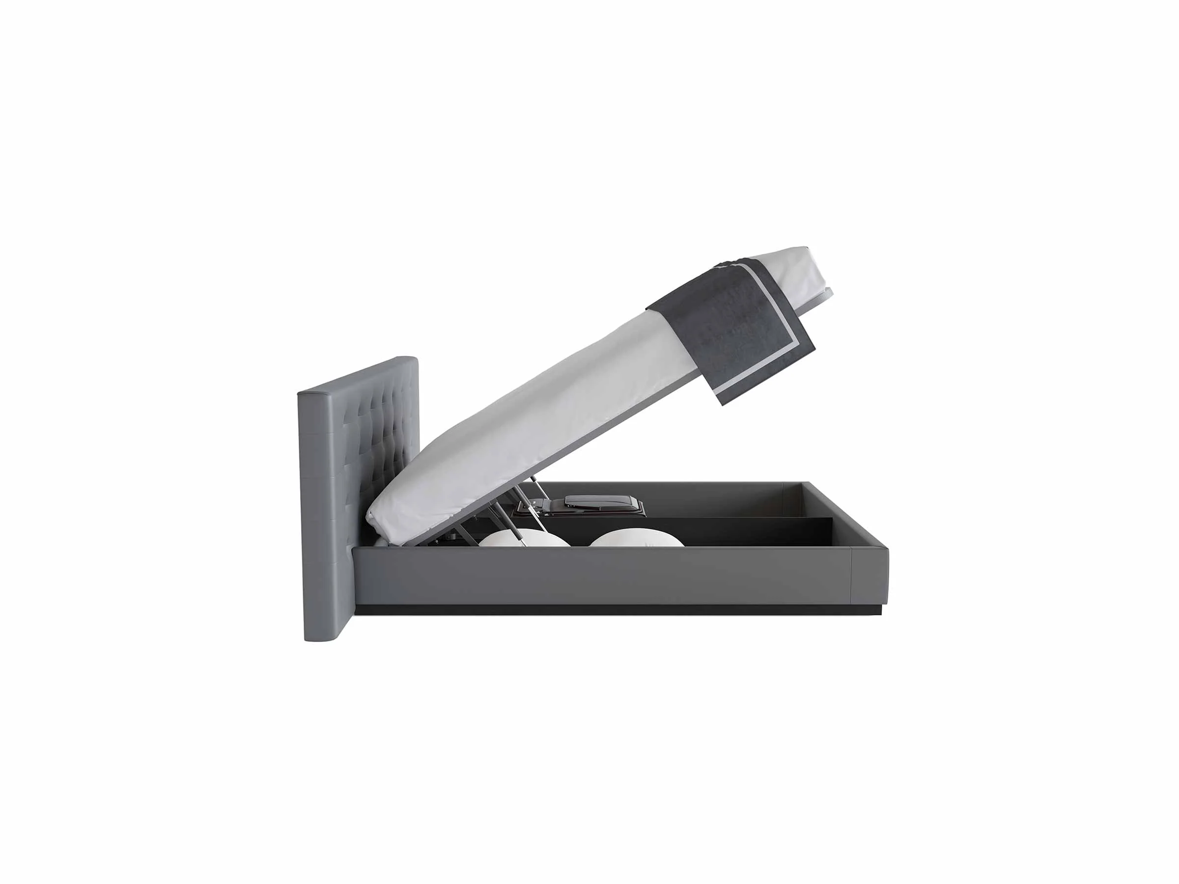 Monno Storage Bed with Fabric Bed Frame - Image 3