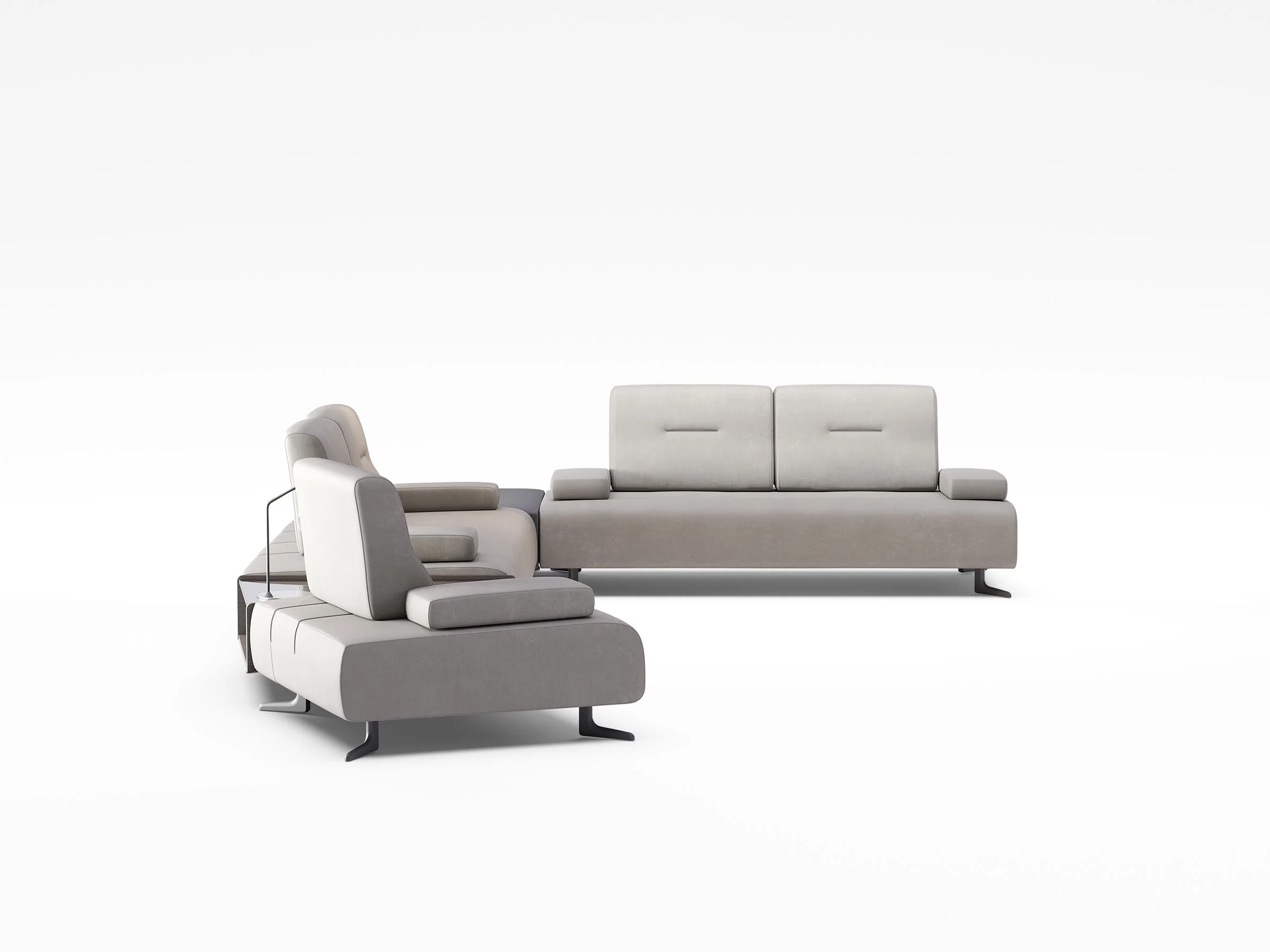 Panna Corner Sofa with Integrated Table - Image 3